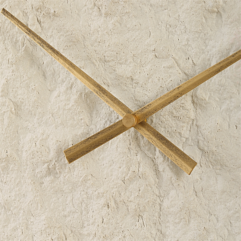 Uttermost Stone Serenity Wall Clock in Off White