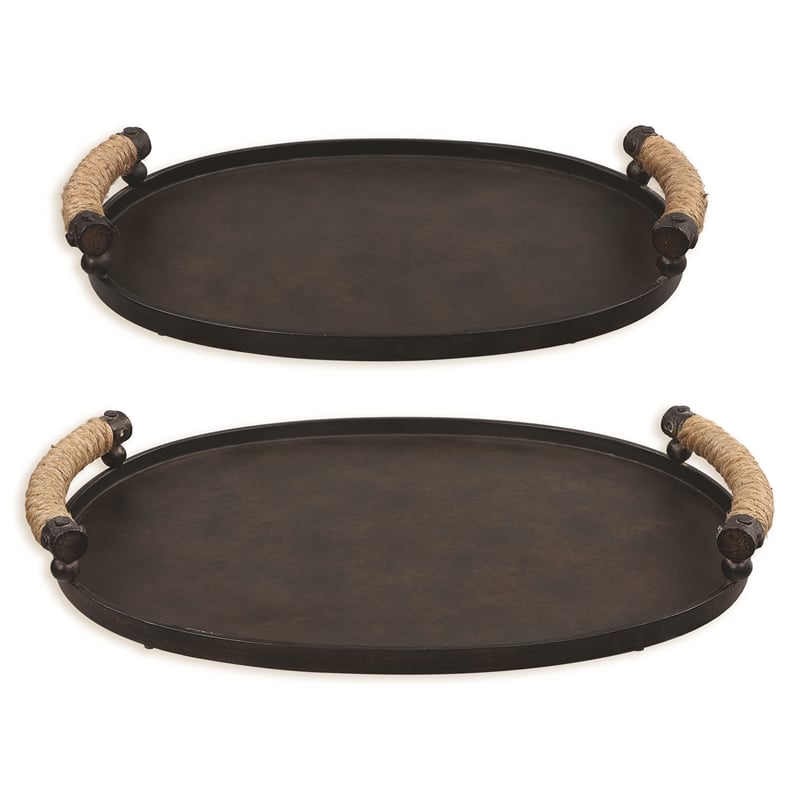 Uttermost Viggo Bronze Trays Set of 2