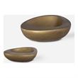 Uttermost Ovate Antique Brass Bowls Set Of 2