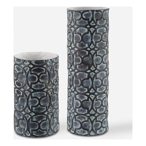 Uttermost Baltra Bronze Patina Vases Set of 2