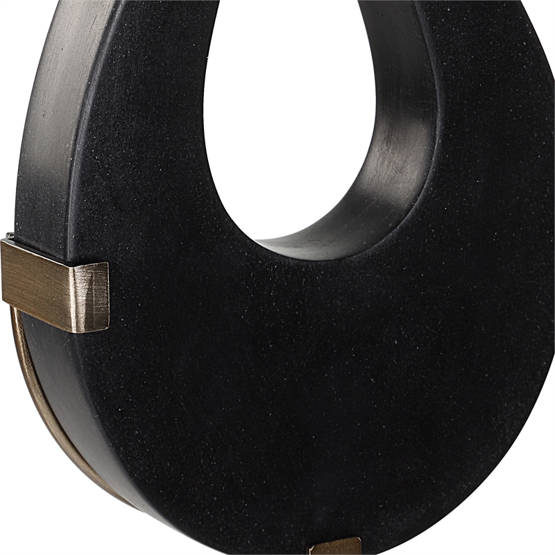 Uttermost Black Flame Sculptures Set of 2