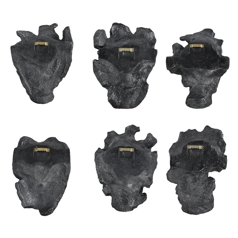 Uttermost Self-Portrait Metallic Wall Decor in Steel (Set of 60