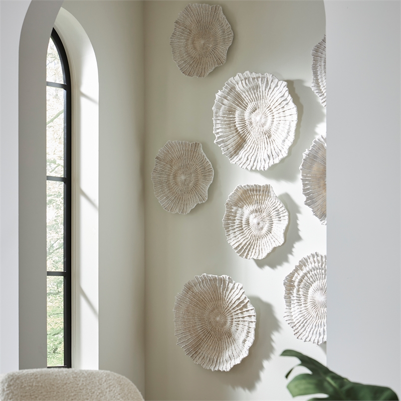 Uttermost Ocean Gems Coral Wall Decor in Ivory (Set of 3)