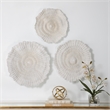 Uttermost Ocean Gems Coral Wall Decor in Ivory (Set of 3)