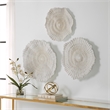 Uttermost Ocean Gems Coral Wall Decor in Ivory (Set of 3)