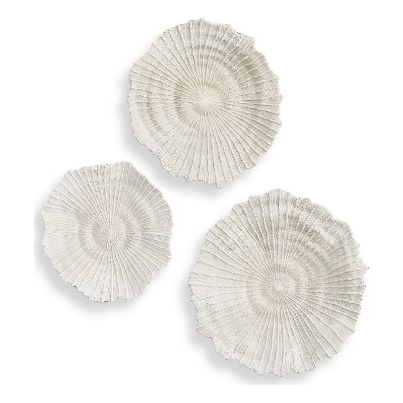 Uttermost Ocean Gems Coral Wall Decor in Ivory (Set of 3)