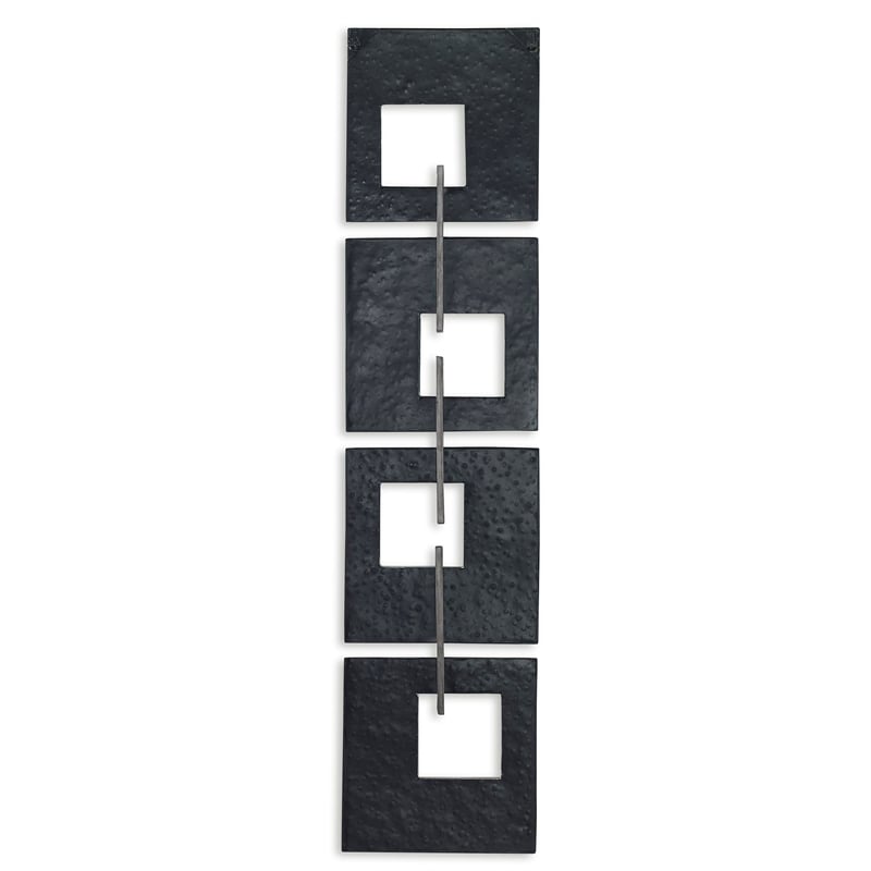 Uttermost Linked Champagne Metal Wall Decor in Gold