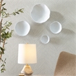 Uttermost Lucky Coins Matte White Metal Wall Bowls Set of 4
