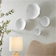 Uttermost Lucky Coins Matte White Metal Wall Bowls Set of 4