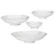Uttermost Lucky Coins Matte White Metal Wall Bowls Set of 4