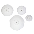Uttermost Lucky Coins Matte White Metal Wall Bowls Set of 4