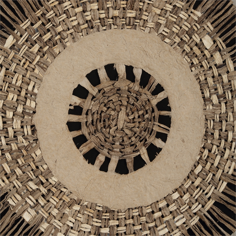 Uttermost Intertwine Knit Paper Shadow Box in Beige (Set of 2)