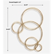 Uttermost Golden Bubbles Metal Wall Decor