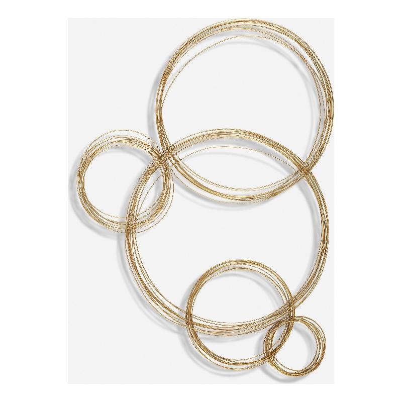 Uttermost Golden Bubbles Metal Wall Decor