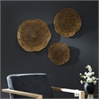 Uttermost Radiance Gold Metal Wall Decor Set of 3