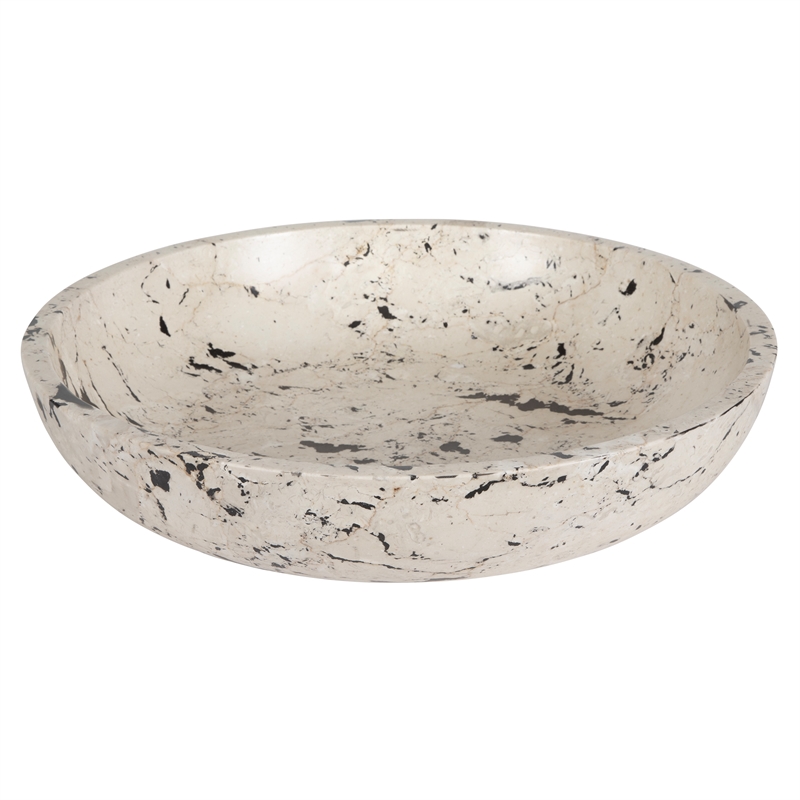 Uttermost Nouveau Limestone Bowl in White