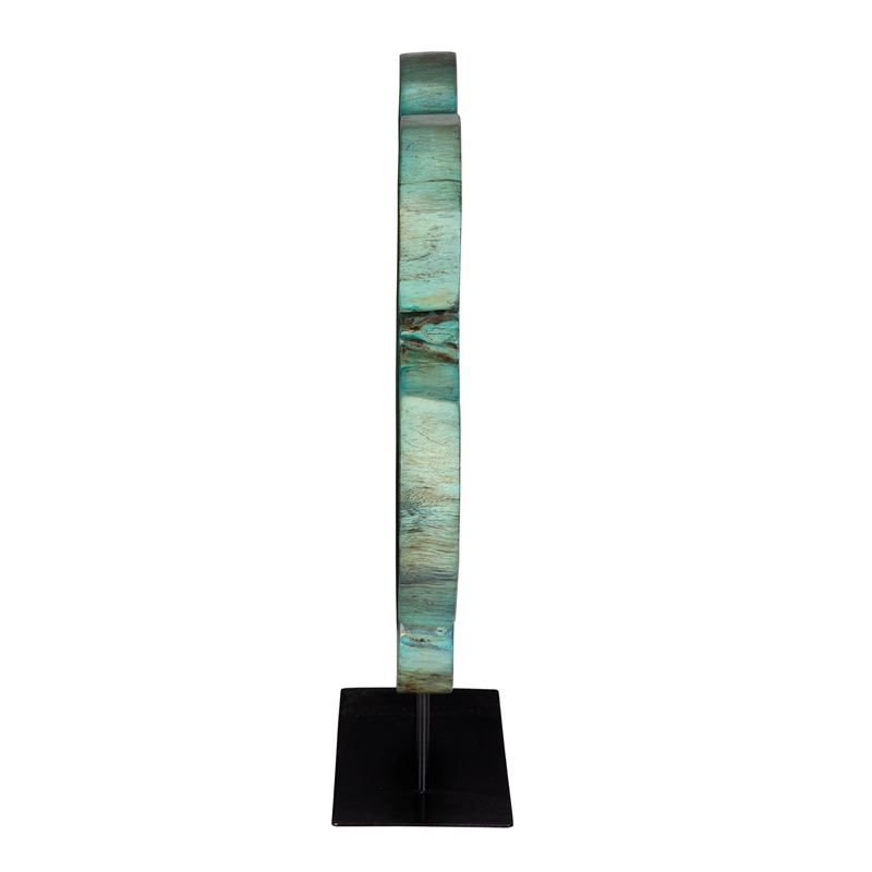 Uttermost Bahati Wood Blue Sculpture
