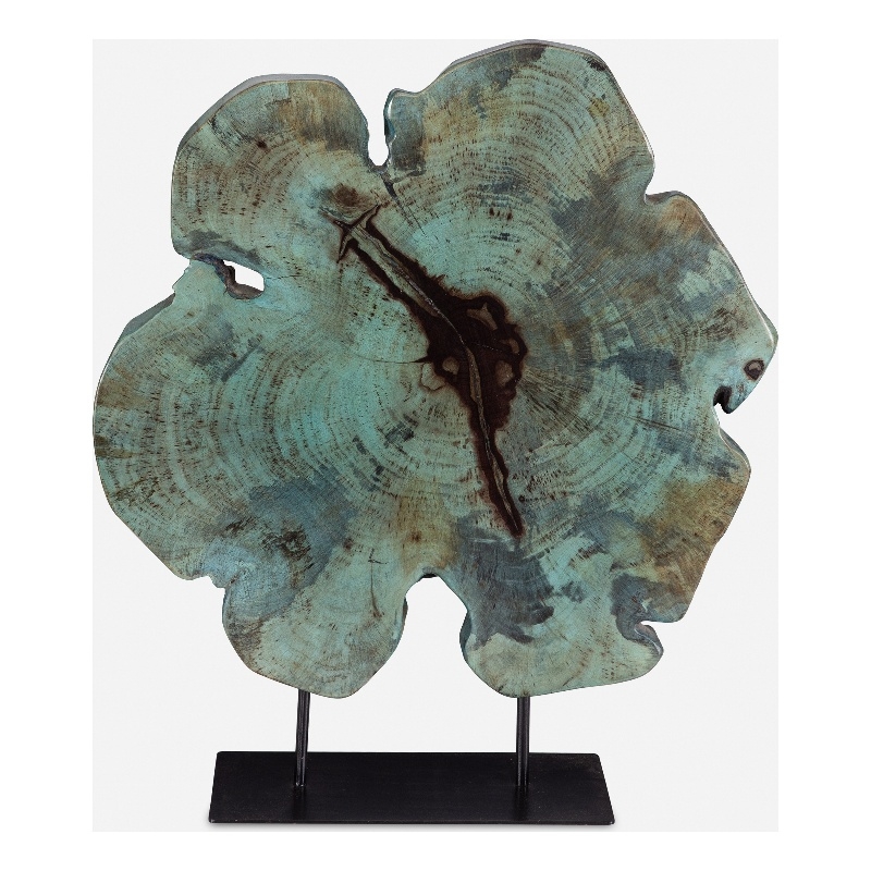 Uttermost Bahati Wood Blue Sculpture