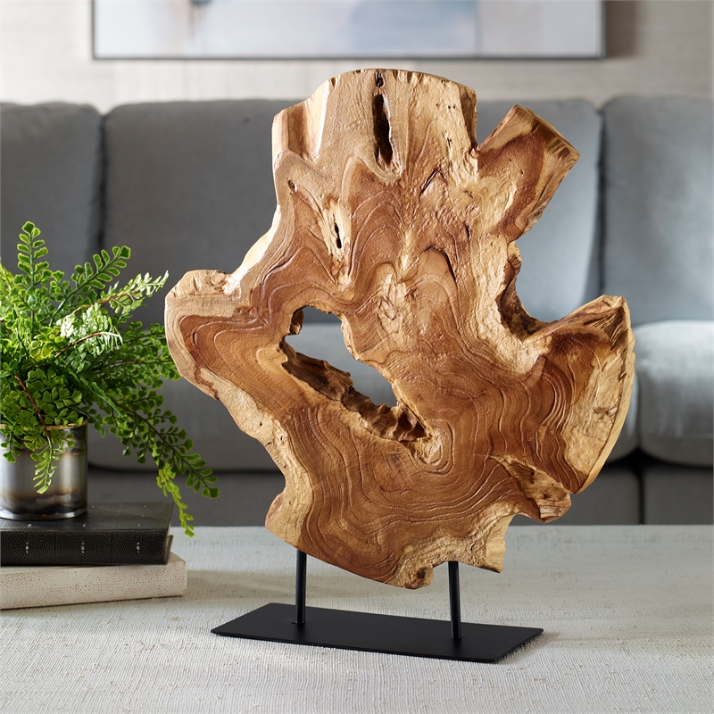 Uttermost Bahati Wood Natural Sculpture in Teak