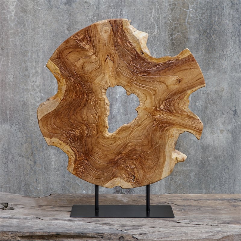 Uttermost Bahati Wood Natural Sculpture in Teak