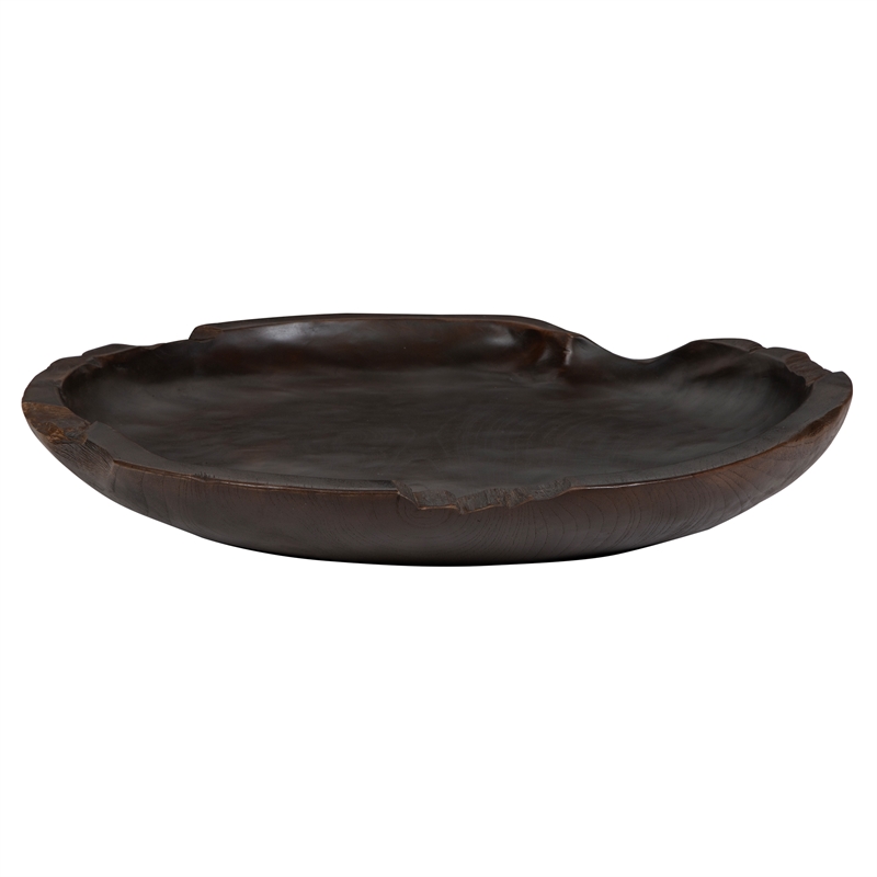 uttermost nature's edge bowl in teak