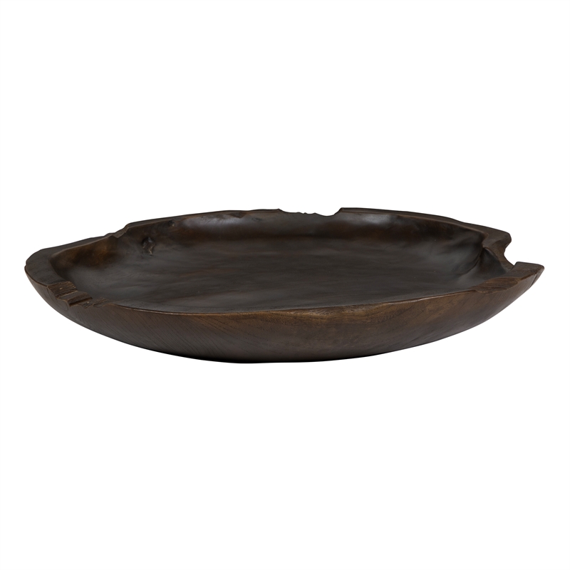 uttermost nature's edge bowl in teak