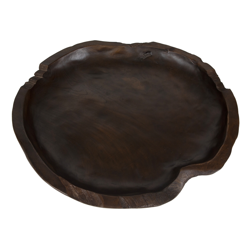 uttermost nature's edge bowl in teak