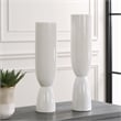 Uttermost Kimist White Vases Set of 2