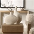 Uttermost Duostacked Matte White Vases Set of 2