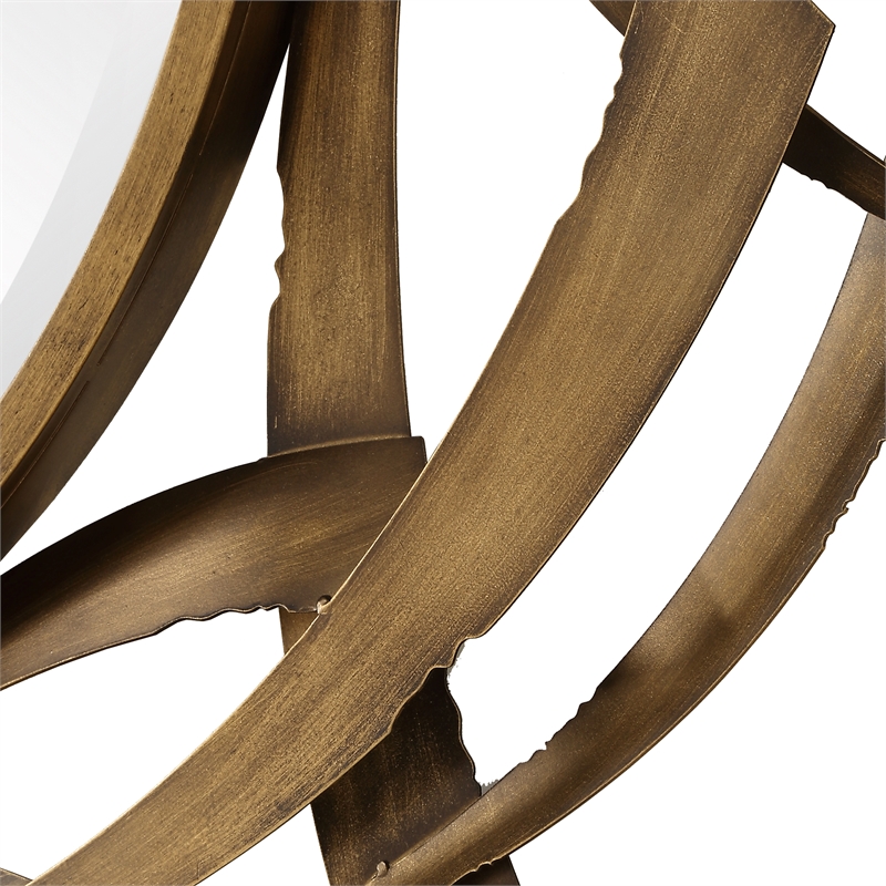 Uttermost Cutting Edge Bronze Round Mirror