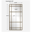 Uttermost Spurgeon Gold Window Mirror