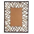 Uttermost Teak Maze Rectangle Mirror in Walnut