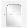 Uttermost Cassidy Brass Arch Mirror