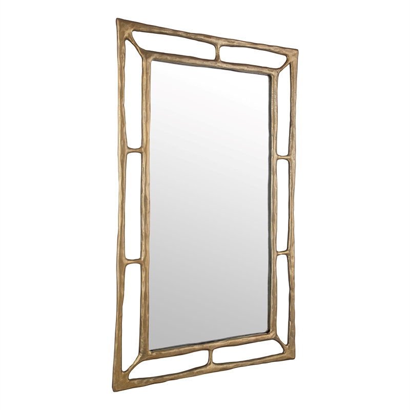 Uttermost Felix Antique Brass Rectangle Mirror