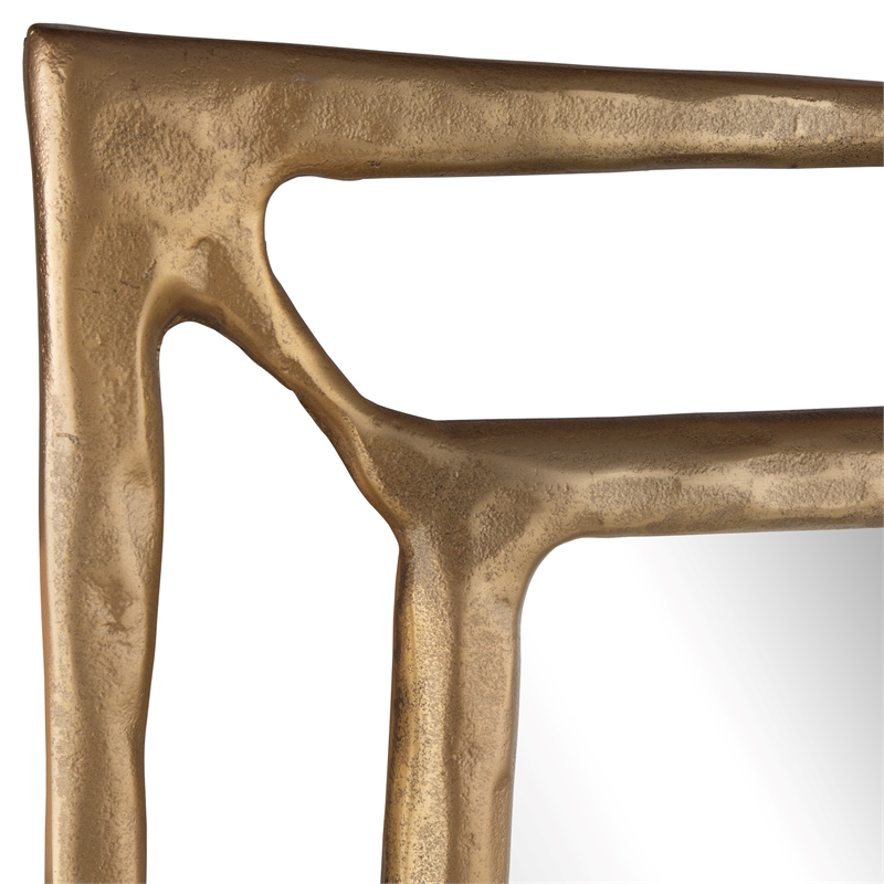 Uttermost Felix Antique Brass Rectangle Mirror