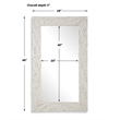 Uttermost Quarry Rectangle Stone Veneer Mirror in Ivory