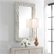 Uttermost Quarry Rectangle Stone Veneer Mirror in Ivory