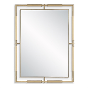Uttermost It's All Connected Rectangle Brass Mirror