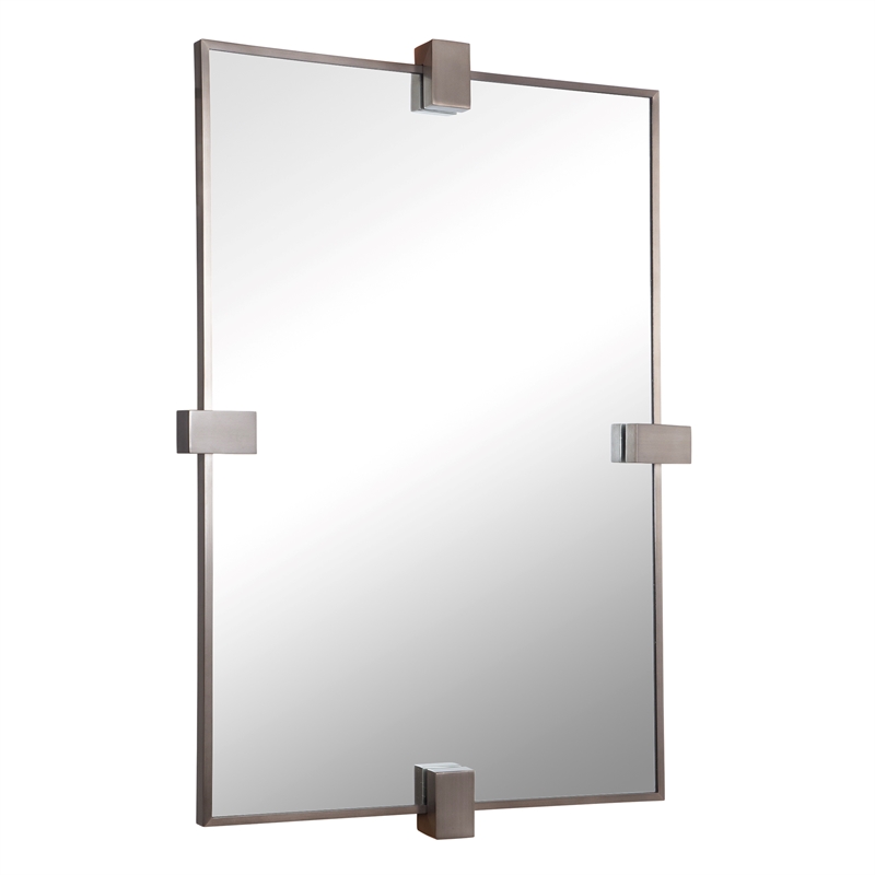 Uttermost Bateau Modern Mirror in Gunmetal
