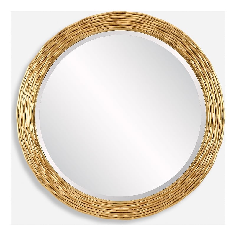 Uttermost Celeste Gold Round Mirror