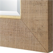 Uttermost Bungalow Grass Cloth Mirror in Natural