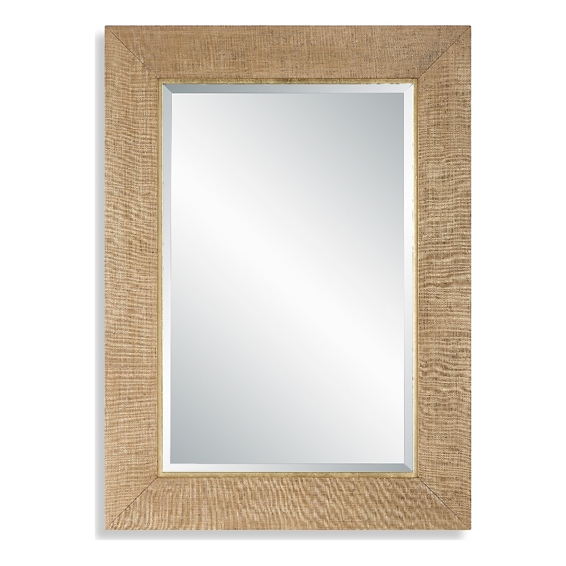 Uttermost Bungalow Grass Cloth Mirror in Natural