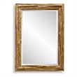 Uttermost Overlap Teak Wood Mirror