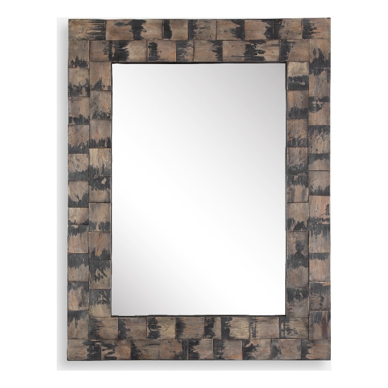 Uttermost Burke Wooden Mirror in Mahogany