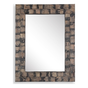 Uttermost Burke Wooden Mirror in Mahogany