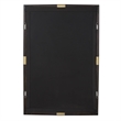Uttermost Larkin Dark Wood & Antique Brass Mirror