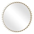 Uttermost Avelyne Round Mirror in Antique Brass