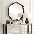Uttermost Catch The Wave Round Mirror in Bronze
