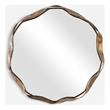 Uttermost Catch The Wave Round Mirror in Bronze