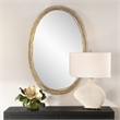 Uttermost Gillian Oval Mirror in in Gold